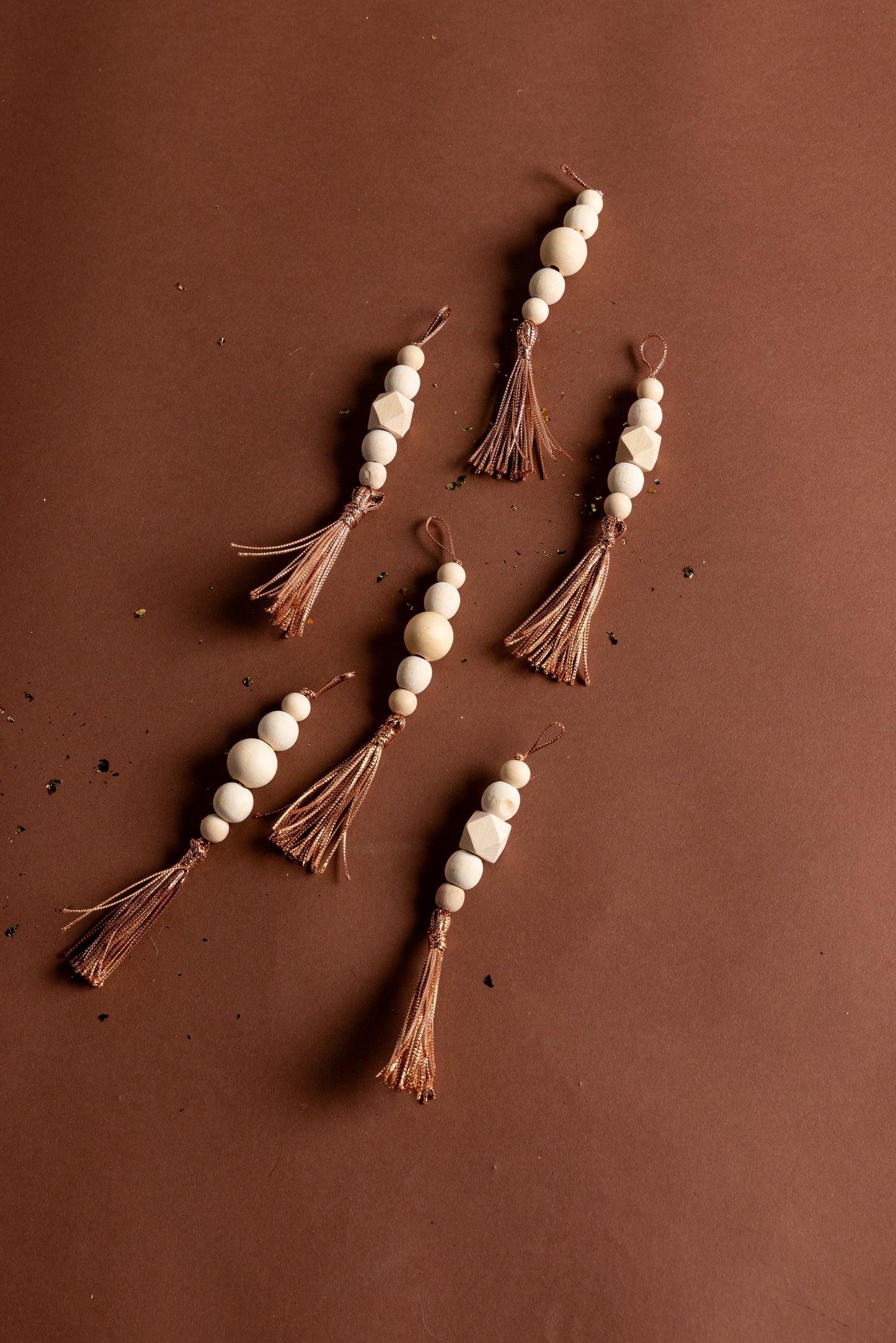 Rose Gold Ornament Set