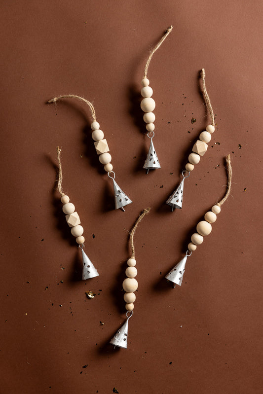 Silver Bells Ornament Set